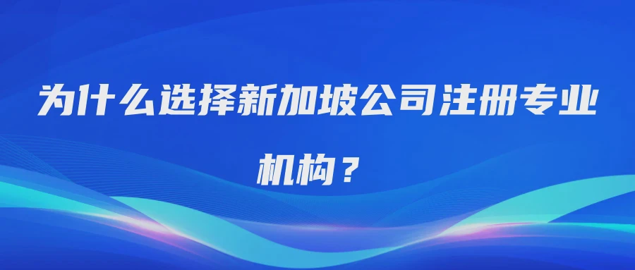 为什么选择新加坡公司注册专业机构？