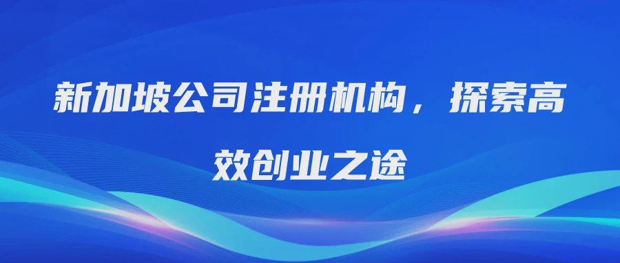 新加坡公司注册机构，探索高效创业之途