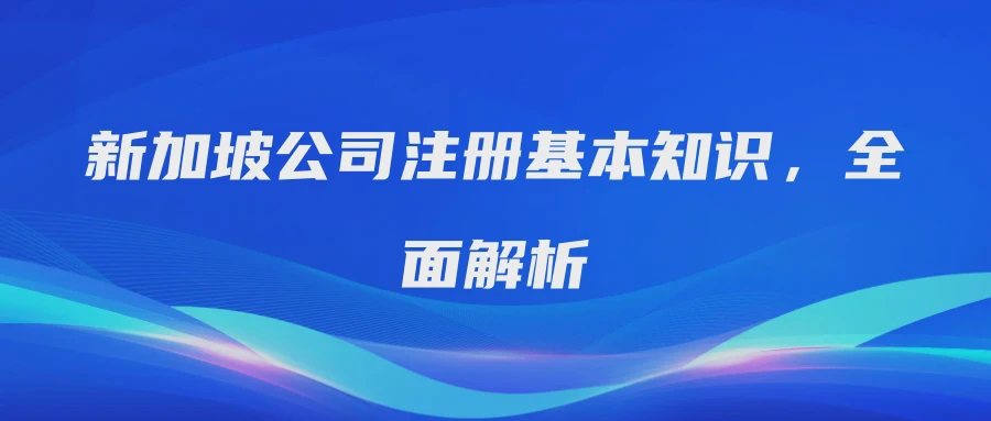 新加坡公司注册基本知识，全面解析