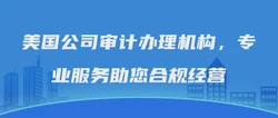 美国公司审计办理机构，专业服务助您合规经营